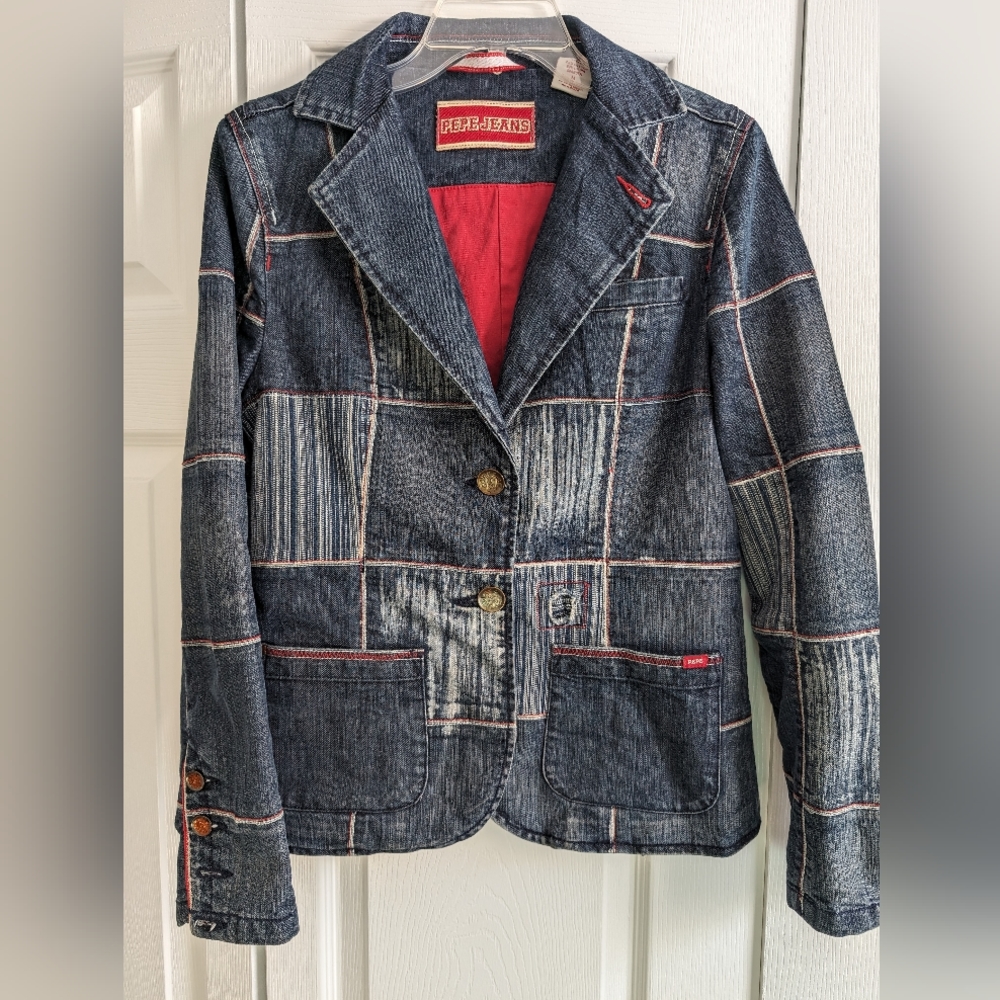 Pepe Jeans London patchwork jacket